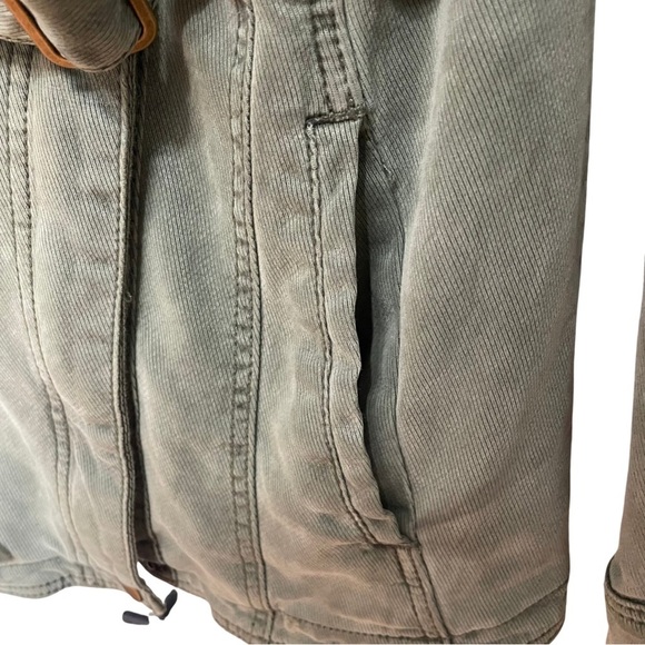 Anthropologie Green Everyday Belted Moto Utility Jacket - Picture 7 of 14